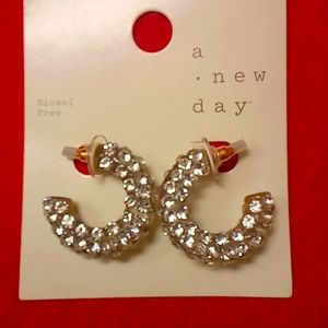 Ladies Bling Bling Hoops